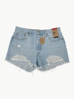 Levi's 501 Original High Rise Shorts Size 33 Ojai Medium Wash NWT Casual